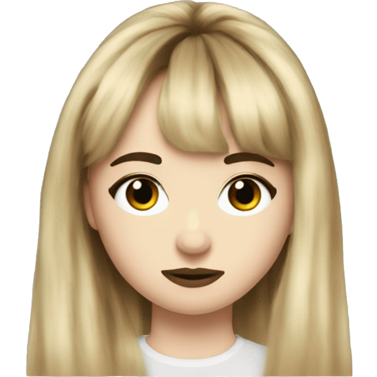 sabrina carpenter with bangs emoji