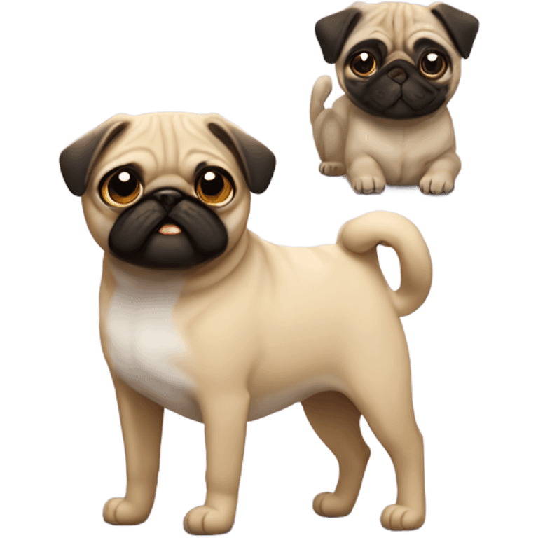 gato y pug emoji