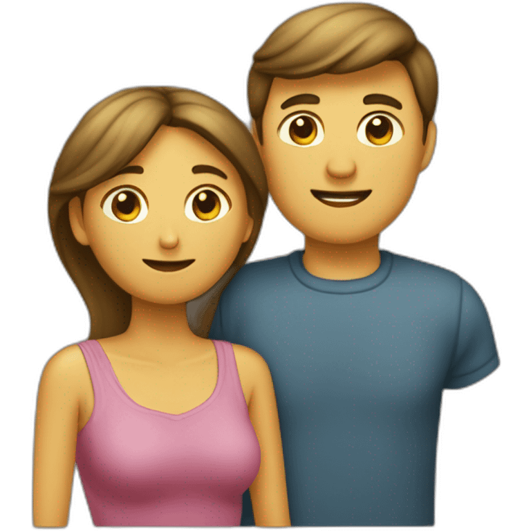 Homme et femme qui s’embrassent emoji