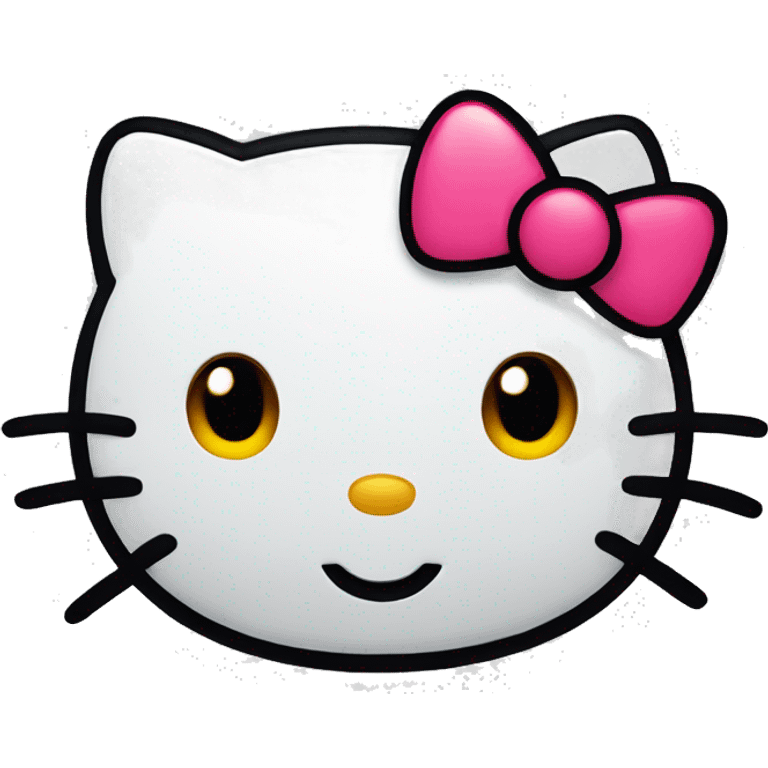 Hello kitty face emoji