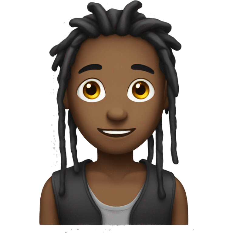 Boy with dreads  emoji