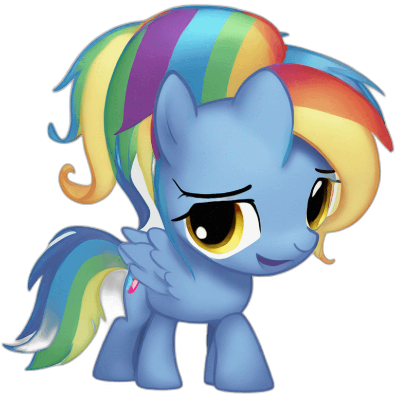 Raimbow dash mlp emoji