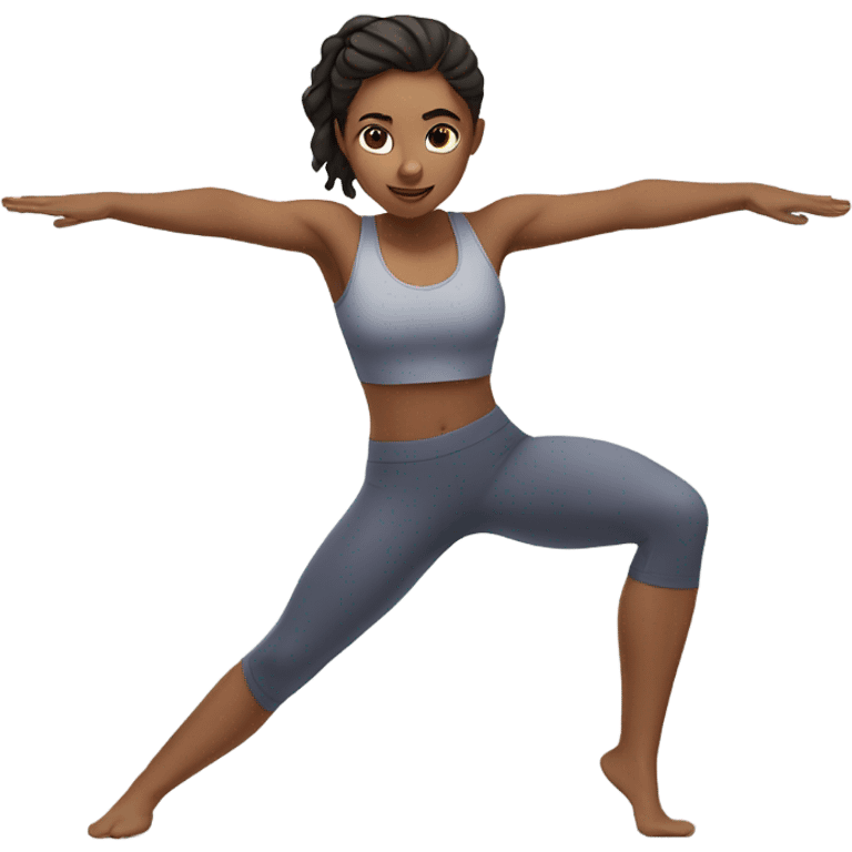 pretty girl in pilates emoji