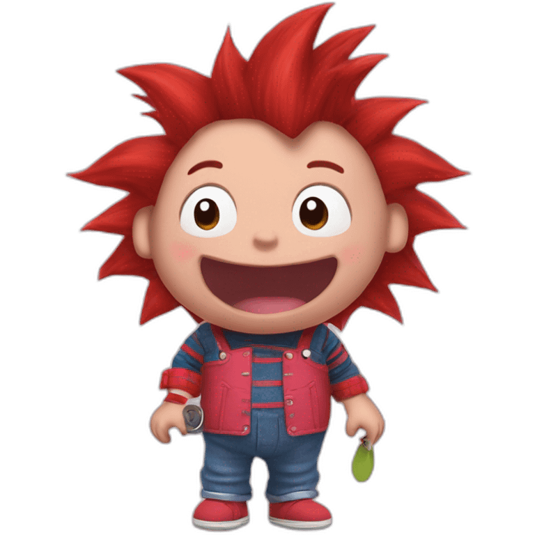 Chucky as Peppa pig emoji