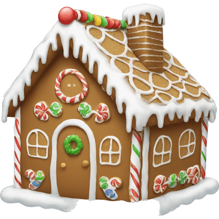 gingerbread house emoji