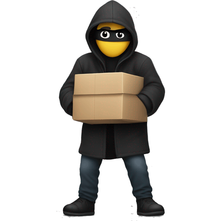 thief hiding a pack of stolen CPUs behind his back emoji