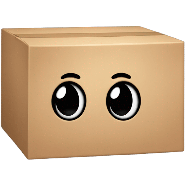 A box with (black oval dot Kirby eyes) emoji