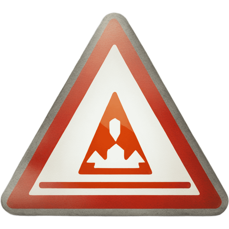  Danger warning triangle sign emoji