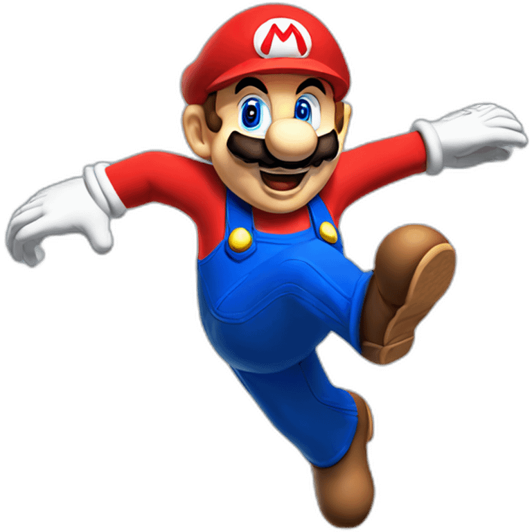 Mario jumping emoji