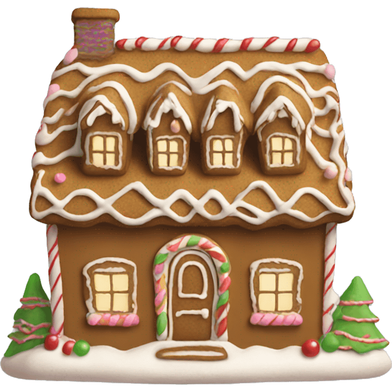 aesthetic gingerbread house  emoji