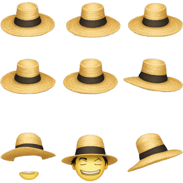 chapeau de paille luffy emoji