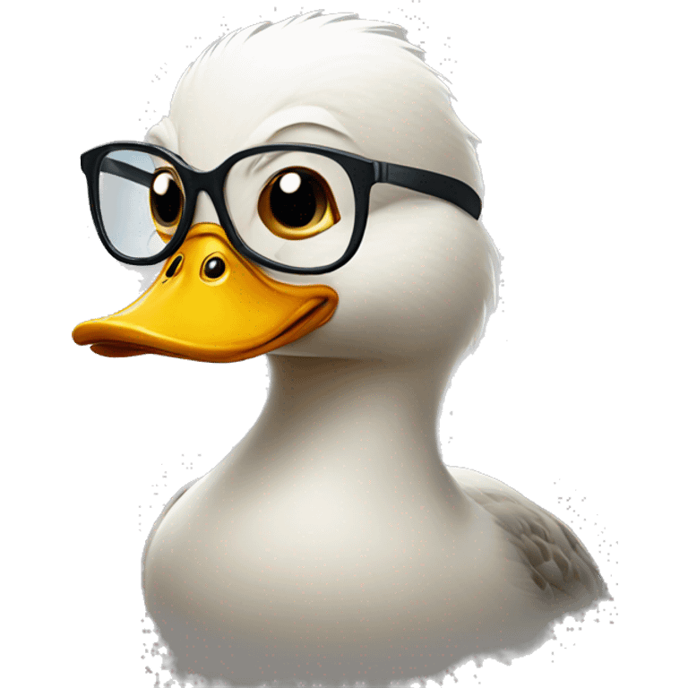 duck with glasses emoji