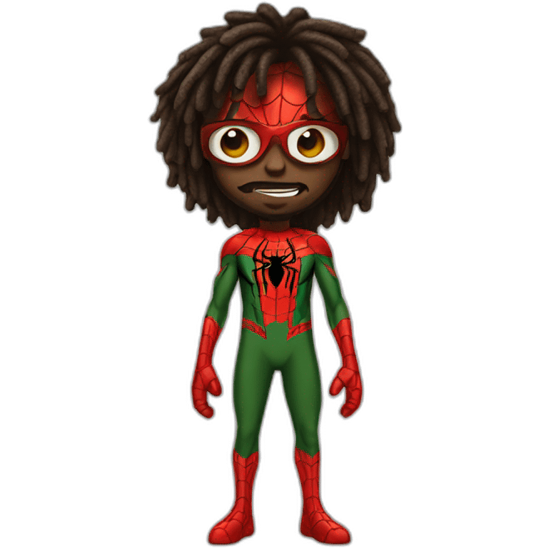 rasta spider man emoji