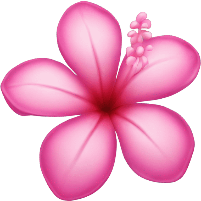 cute pink hawaiian flower  emoji