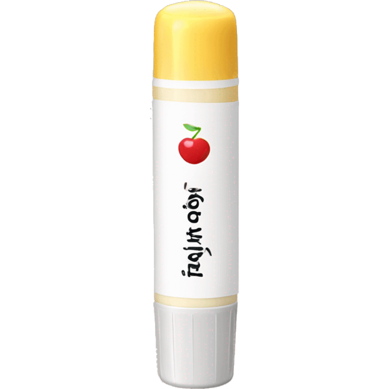 lip balm with label emoji