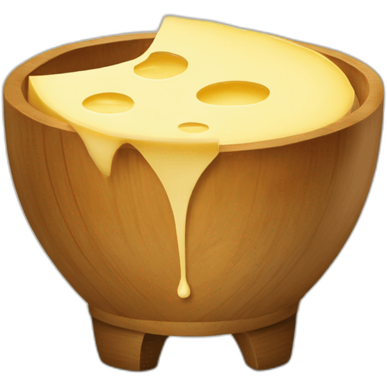 Fromage fondue sur pomme de terre emoji