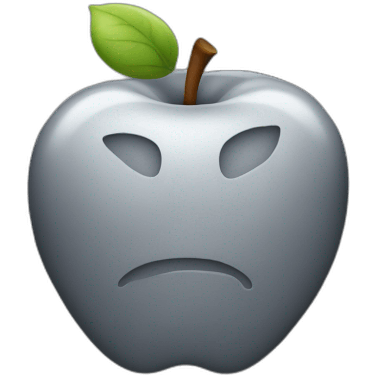 grey apple emoji