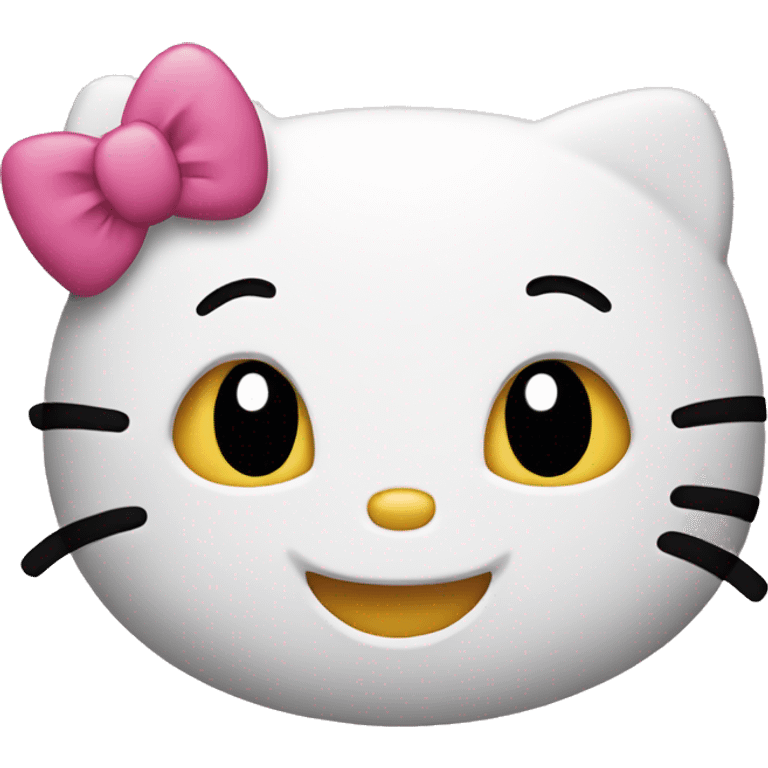 Hello kitty smiling emoji