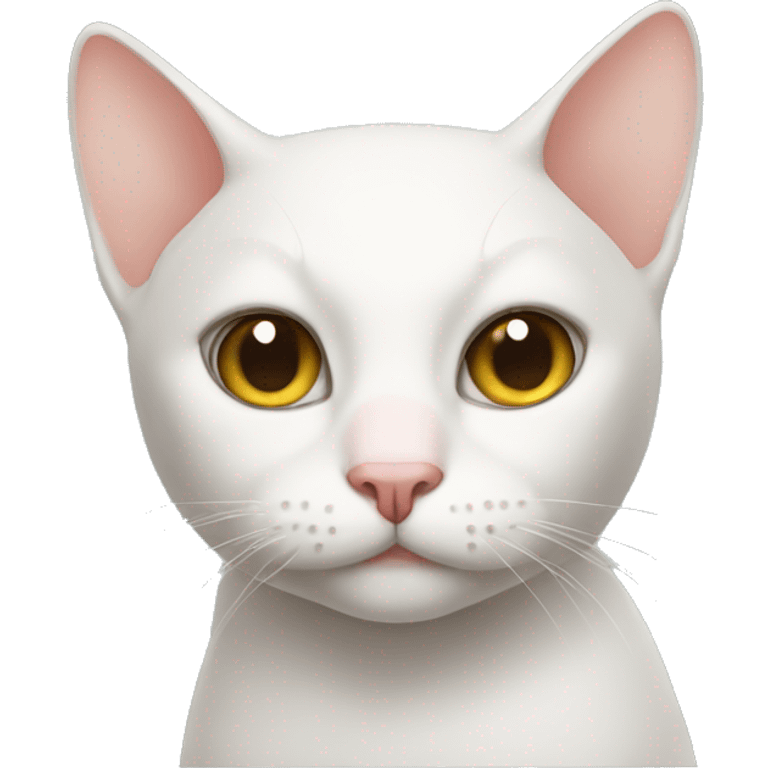 a bald cat emoji