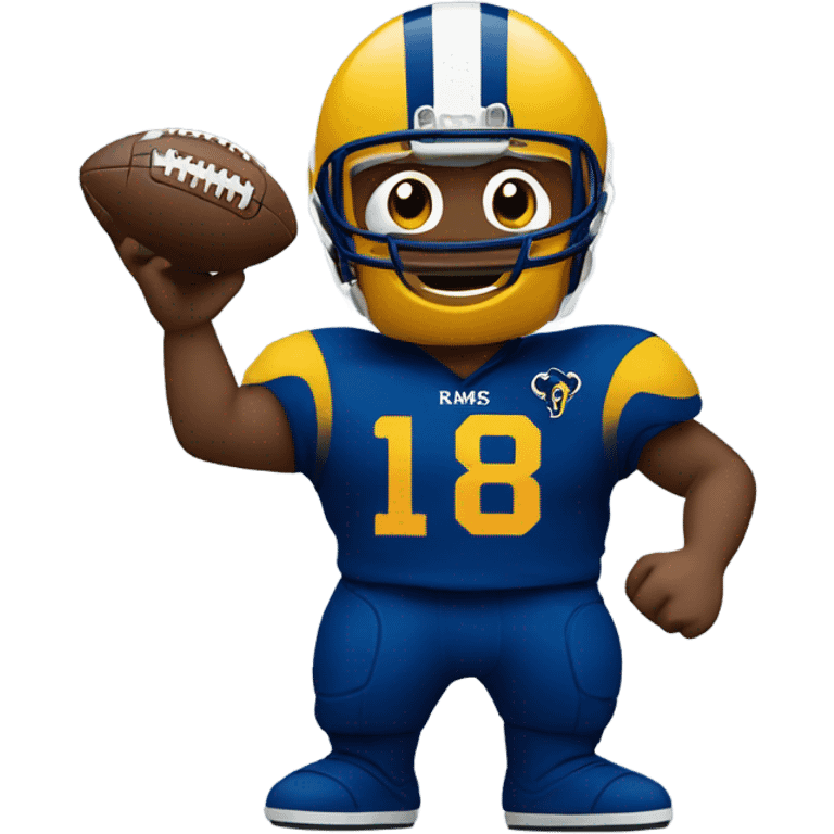 Rams fan football emoji