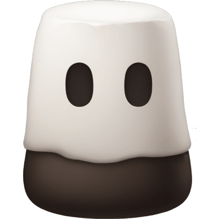 marshmallow no face emoji