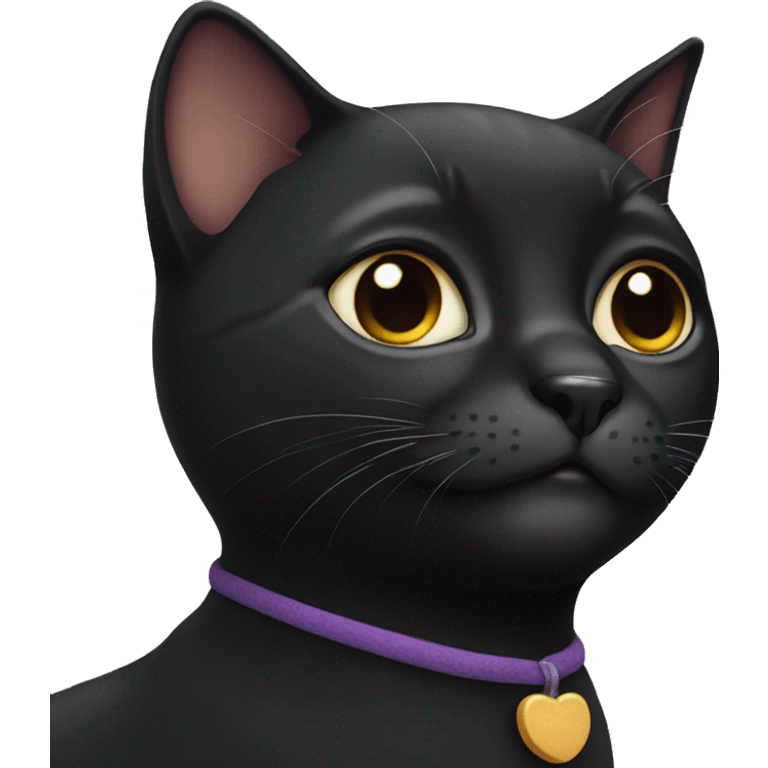 Cute black cat emoji