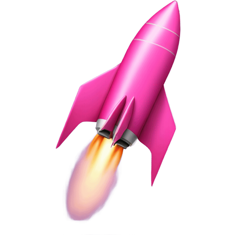 pink rocket emoji