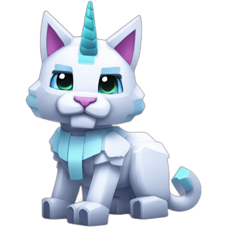 Minecraft cat unicorn emoji