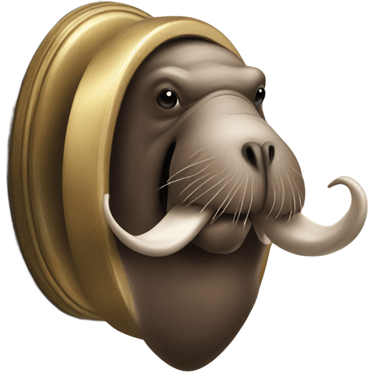 walrus eating a doorknob emoji