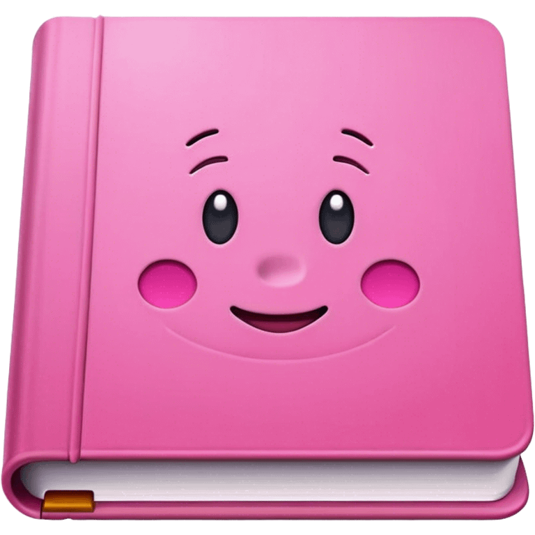 Icone book utilise couleurs rose emoji