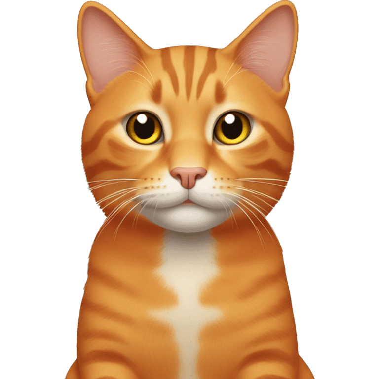 orange manecoon cat  emoji