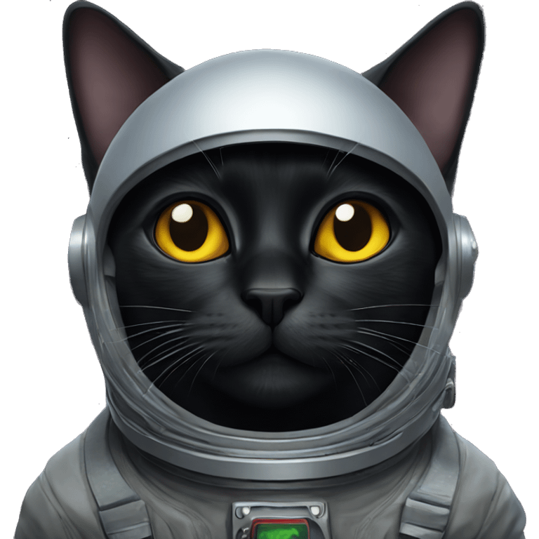 black cat in space emoji