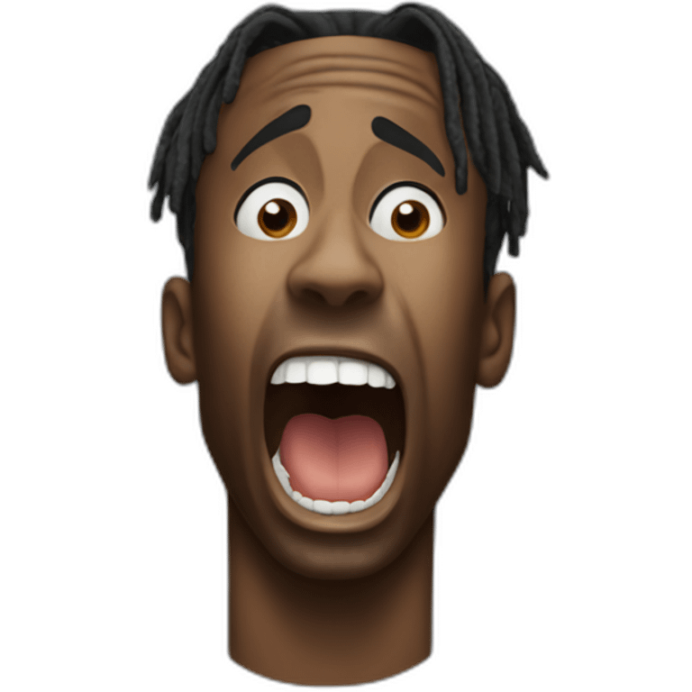 travis scott screaming emoji