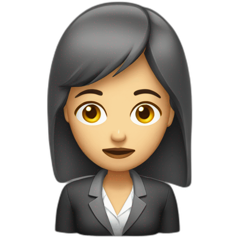 depressed recruiter woman emoji