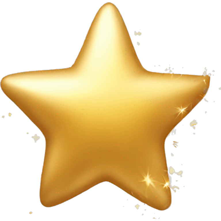 Golden sparkling shooting star emoji