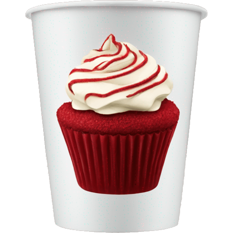 Starbucks red velvet cupcake  emoji