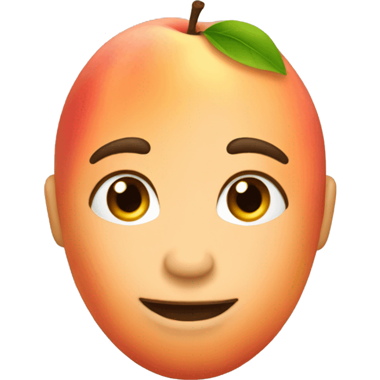 Peach with skin-color  emoji