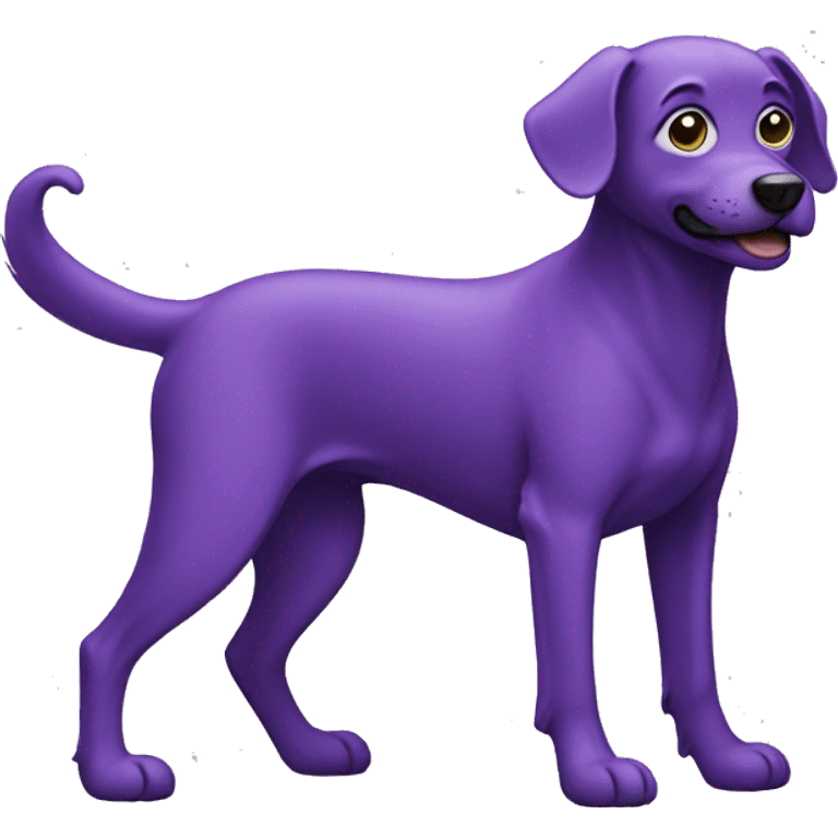 Purple dog  emoji