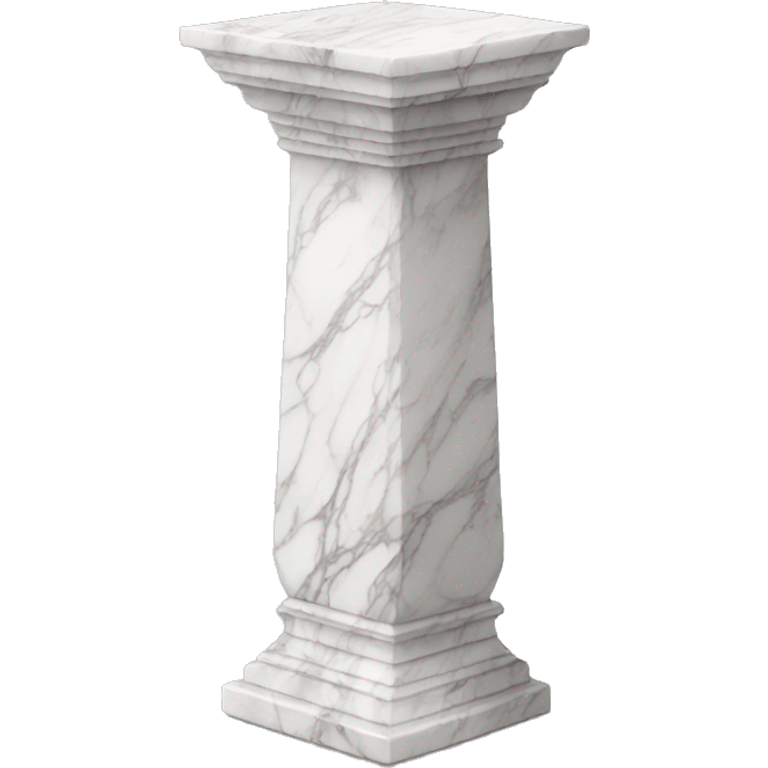 a white tall thin marble pedestal emoji