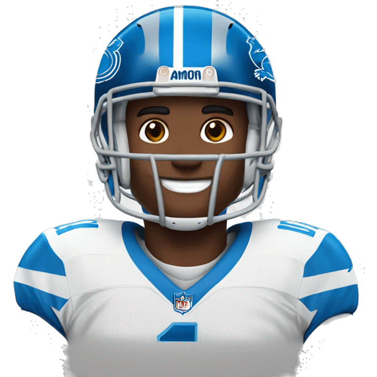 Amon-Ra St. Brown Detroit Lions jersey emoji