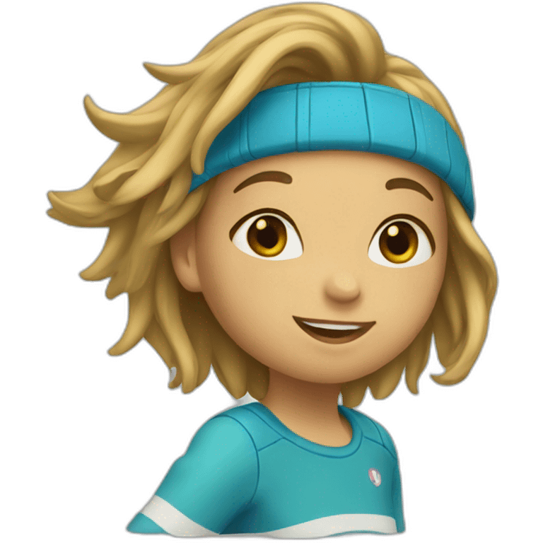 fille qui skate emoji