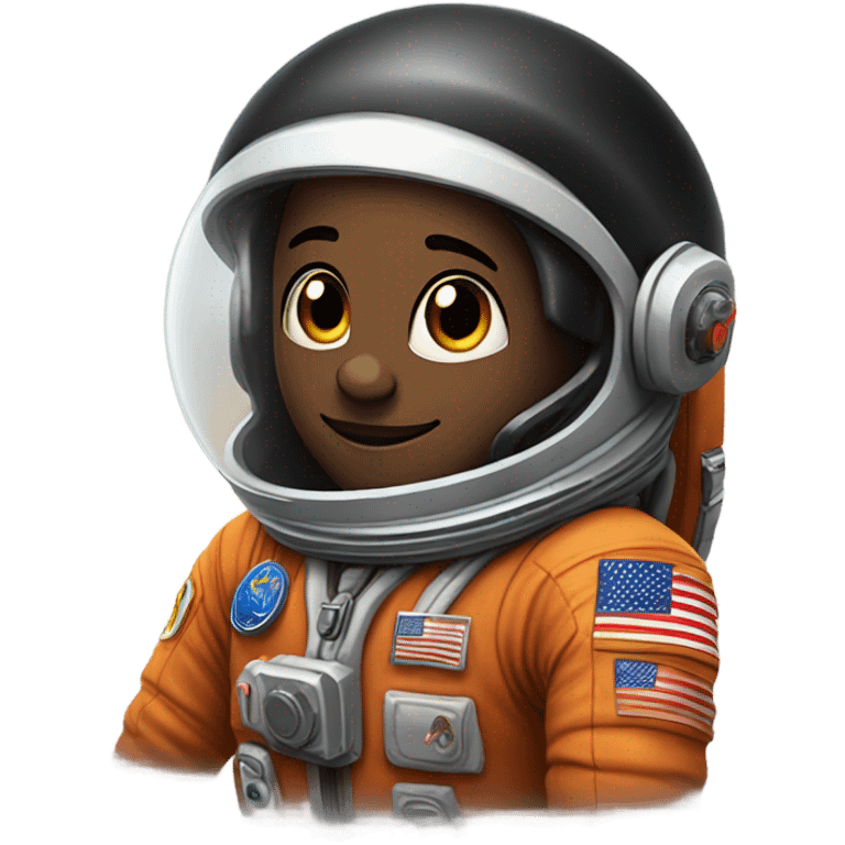 black astronaut emoji