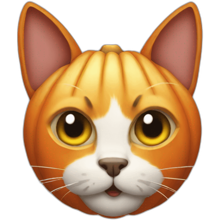 pumkin head cat emoji