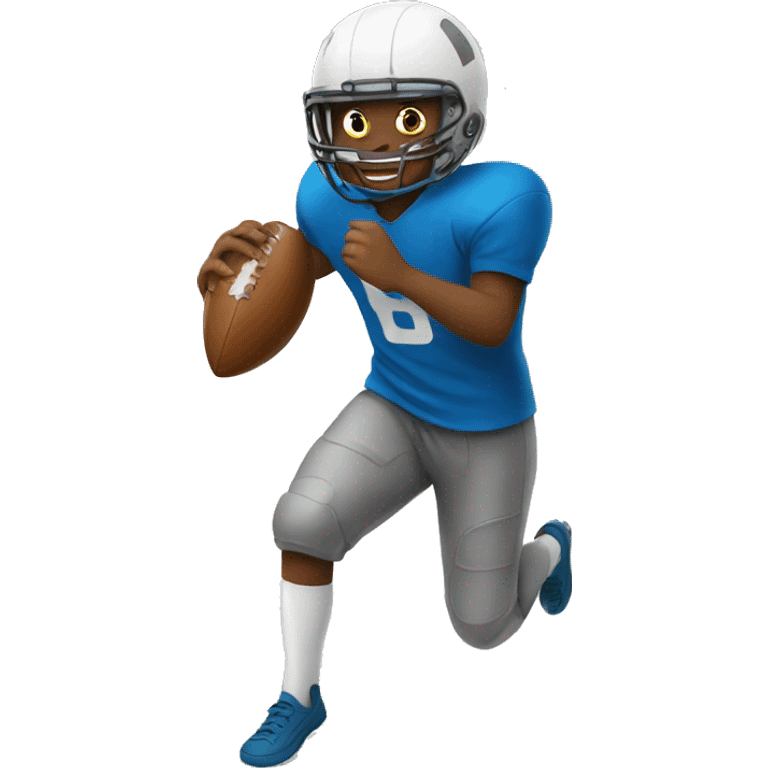 Boy playing football emoji