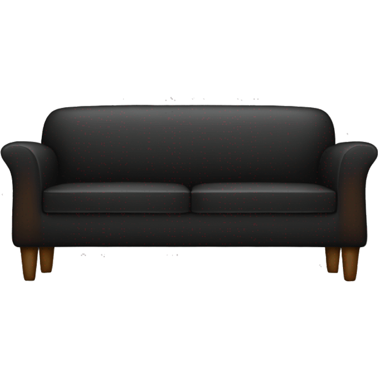 Black modern couch emoji