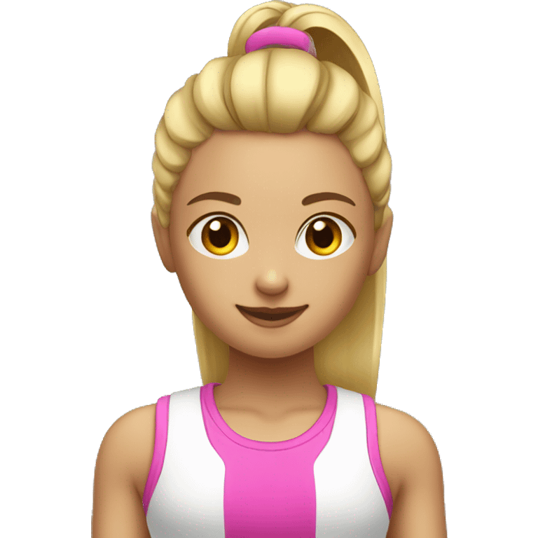 Girl sport gym training emoji