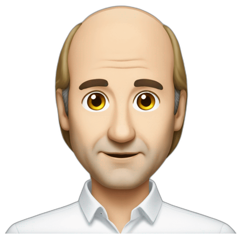 Xavier Niel from Free face big nose balding emoji