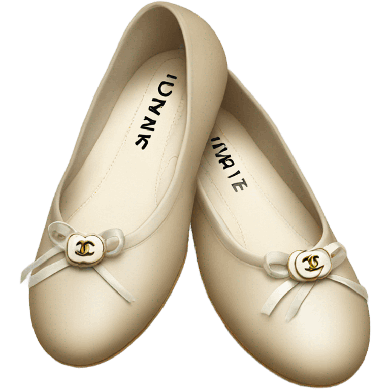 Chanel ballet flats emoji