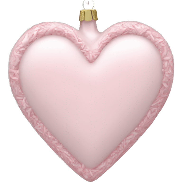 pale pink heart ornament emoji