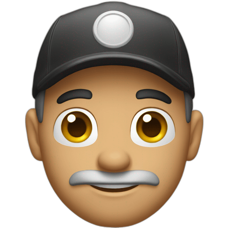 A plumber in a black cap emoji